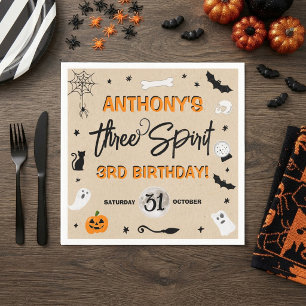 Three Spirit! Halloween 3. Geburtstagsfeier Serviette