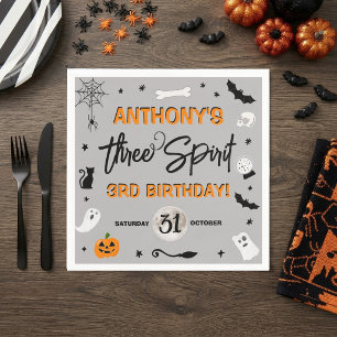 Three Spirit! Halloween 3. Geburtstagsfeier Serviette