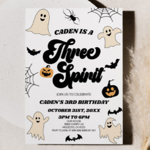 Three Spirit Halloween 3. Geburtstagsparty Einladung