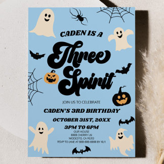 Three Spirit Halloween 3. Geburtstagsparty Einladung