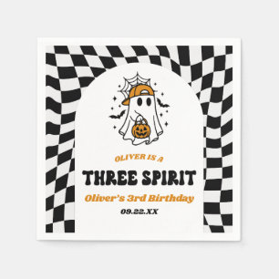 Three Spirit Halloween Retro 3. Geburtstagsfeier Serviette
