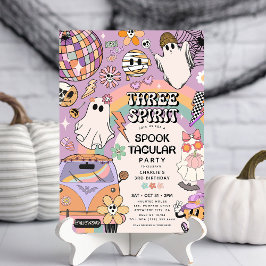 Three Spirit Retro Halloween 3. Geburtstags-Party Einladung