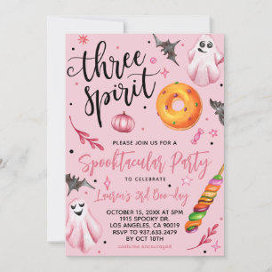Three Spirit Spooky Halloween Geburtstag Einladung