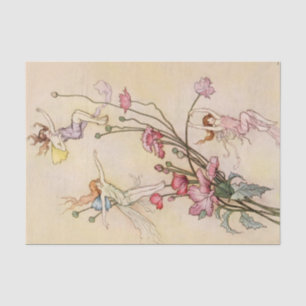 "Three Spirits Mad With Joy" von Warwick Goble Seidenpapier