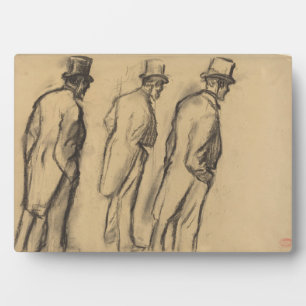 Three Studies of Ludovic Halevy Standing Fotoplatte