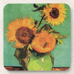 Three Sunflowers in a Vase by Vincent van Gogh Untersetzer