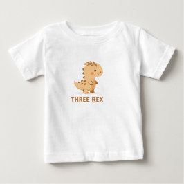 Three T-Rex Coffee Lovers – Cute Dinosaur Café Ill Baby T-shirt