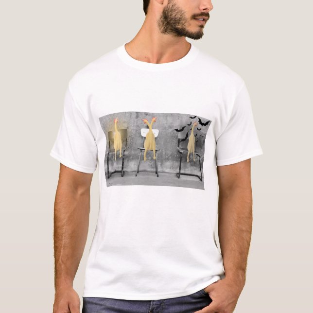 Three Voices Chickens T - Shirt (Vorderseite)