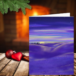 Three Watercolor Feiertagskarte