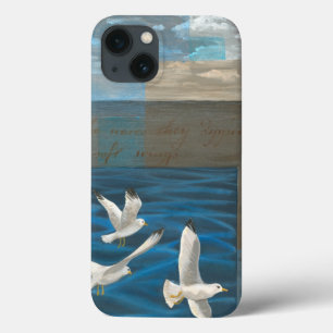 Three White Seagulls Flying Over the Water Case-Mate iPhone Hülle