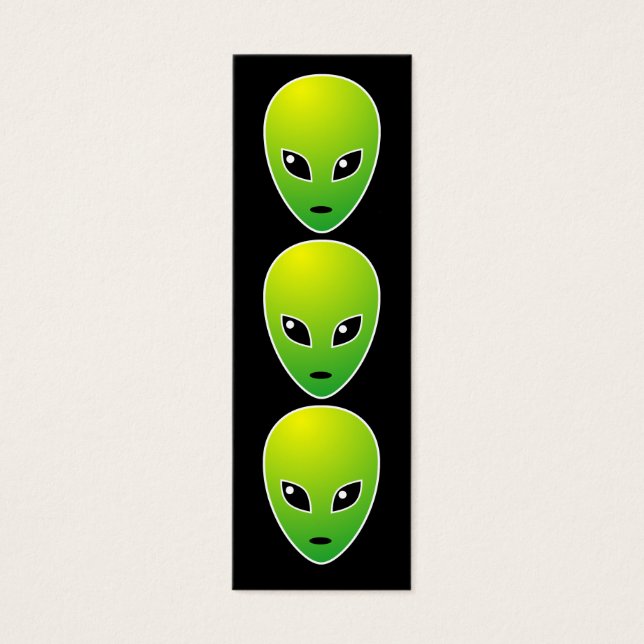 Three Wise ETs Lesezeichen - Black (Vorderseite)