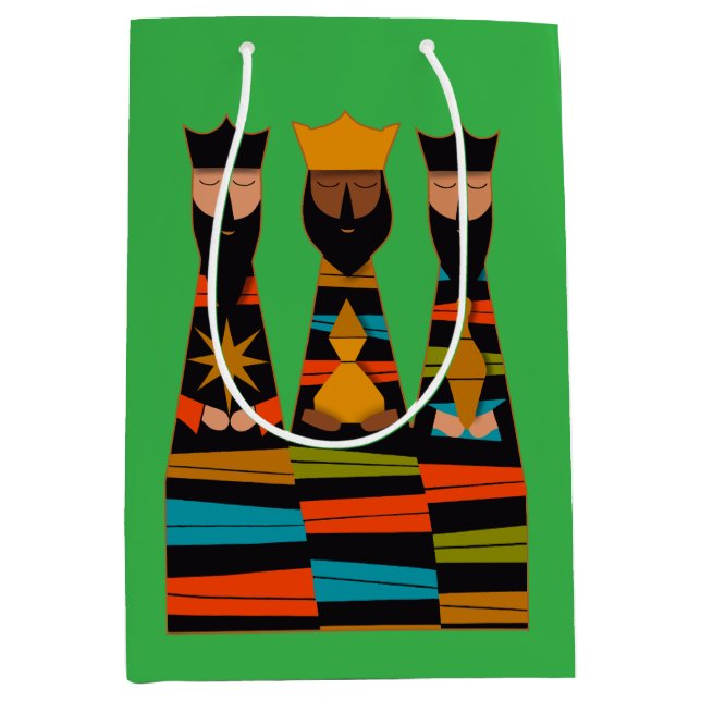 Three Wise Men Modern Mid-Century Mittlere Geschenktüte (Vorderseite)