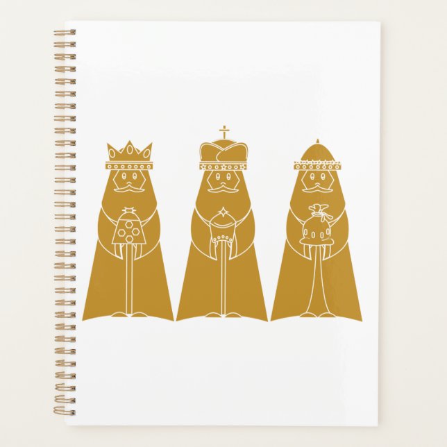 Three Wise Men Modern Nativity Kings Planer (Vorderseite)