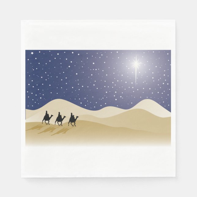 Three Wise Men Paper Napkins Serviette (Vorderseite)