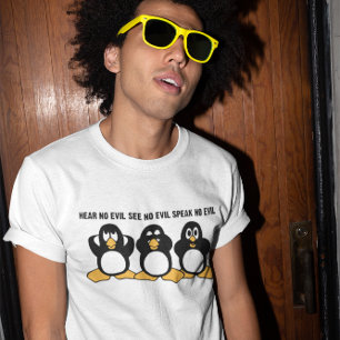 Three Wise Pinguins Spaß T-Shirt