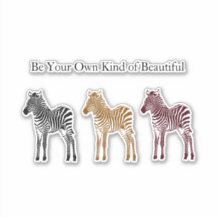 Three Zebras Aufkleber