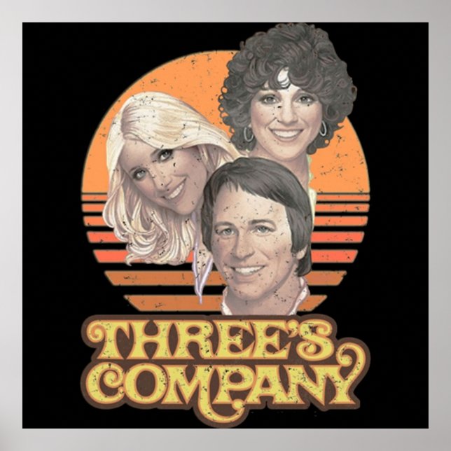 Threes Company Vintag TShirt Poster (Vorne)