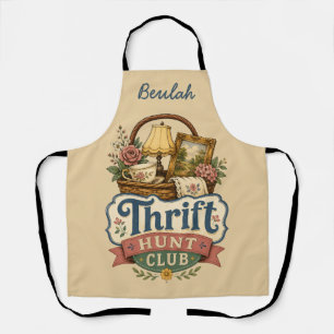 Thrift Hunt Club Vintage Cottagecore Schürze