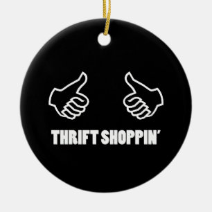 Thrift Shopping Keramikornament