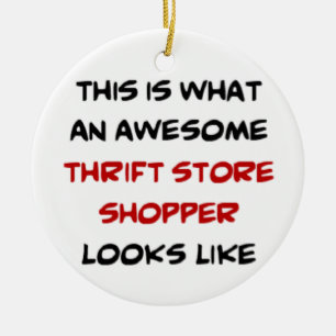 thrift store shopper, awesome keramik ornament