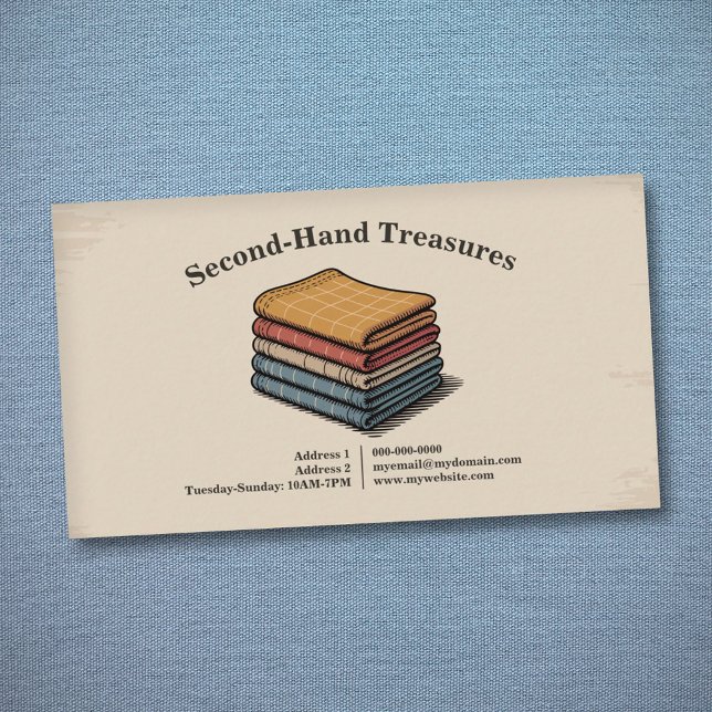Thrift Store Visitenkarte (Thrift Store Business Card)