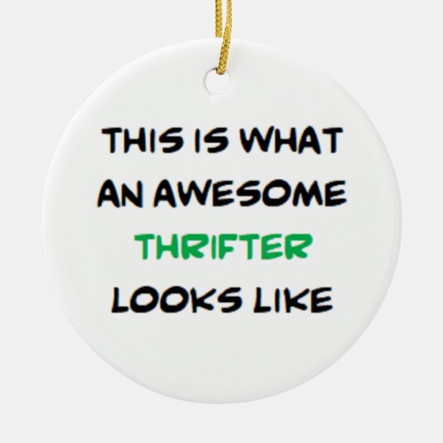 thrifter, awesome keramik ornament (Vorne)