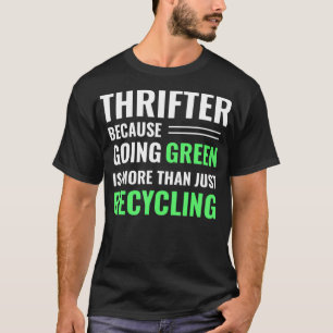 Thrifting-Recycelnd T-Shirt-Flieger Grün _8 T-Shirt