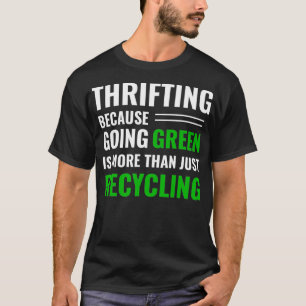 Thrifting-Recycelnd T-Shirt-Flieger Grün _9 T-Shirt