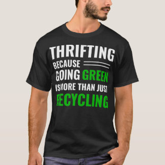 Thrifting-Recycelnd T-Shirt-Flieger Grün _9 T-Shirt