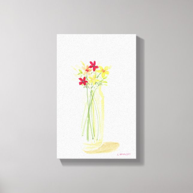 Thrill 2 Originale Wasserfarben-Kunstwerke auf Lei Leinwanddruck (Vorderseite)