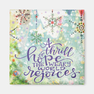 Thrill of Hope Hübsch Pastel ChristmasInspirivity Magnet
