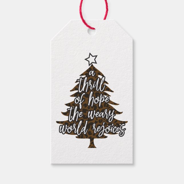 Thrill of Hope Kraft Gift Tag Geschenkanhänger (Vorderseite)