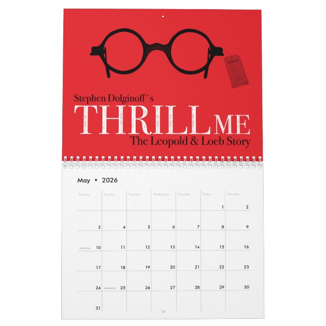 THRILLE ME-Kalender Kalender (Mai 2026)
