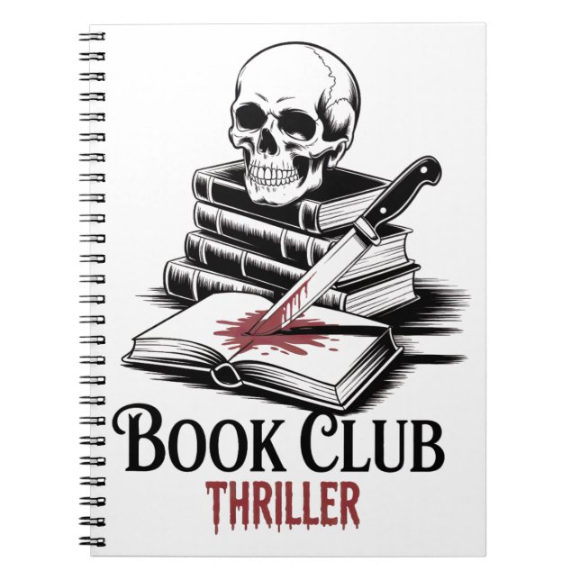 Thriller für den Buchclub Notizblock (Vorderseite)