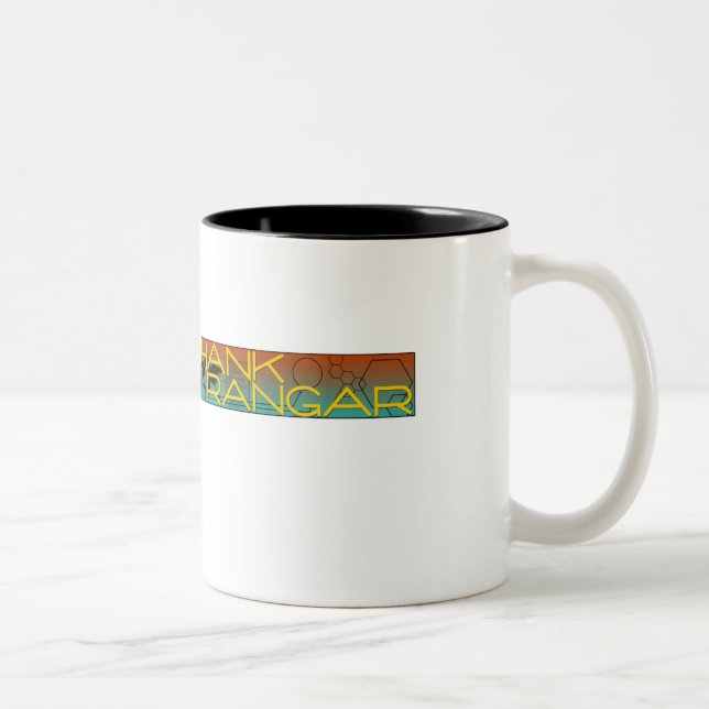 Thriller-Reihen-Tasse Hank Rangar Zweifarbige Tasse (Rechts)