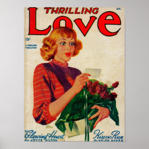 Thrilling Liebe Magazine Cover Poster