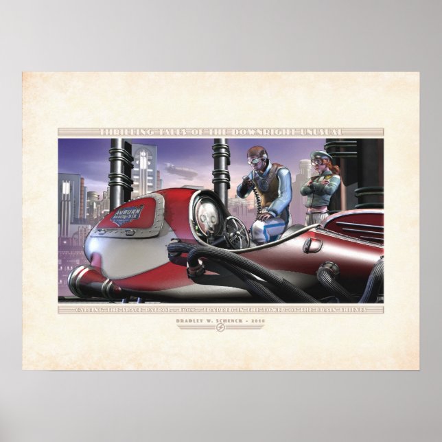 Thrilling Tales: Aufrufen der Weltraumüberwachung  Poster (Vorne)