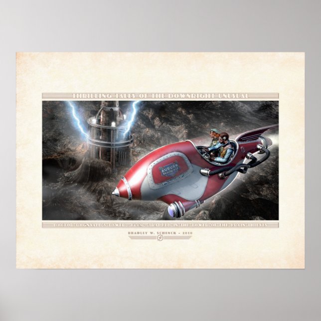 Thrilling Tales: Doktor Rognvalds Turm (24x18") Poster (Vorne)