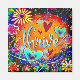 Thrive Hübsche Herzklopfe Farbliche Inspirivität Magnet