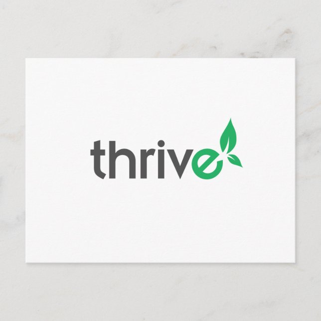 Thrive Postkarte (Vorderseite)