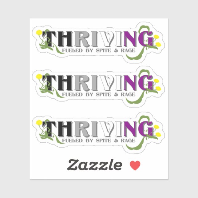Thriving Ace Pride Aufkleber (Blatt)