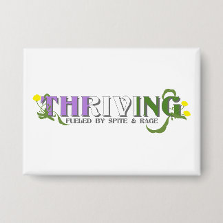 Thriving Genderqueer Pride Button