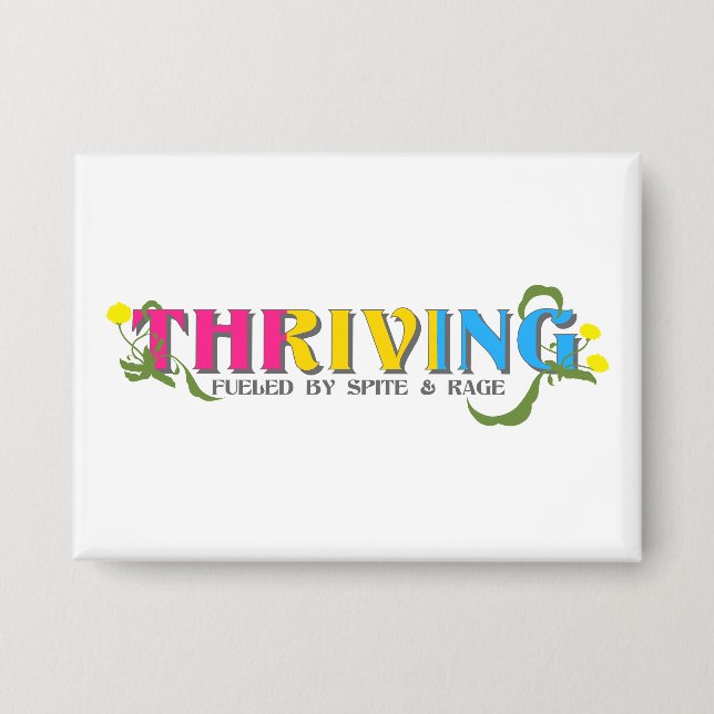 Thriving Pan Pride Button (Vorderseite)