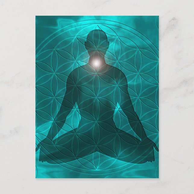 Throat Chakra Vishuddha Postkarte (Vorderseite)