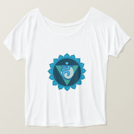 Throat Chakra Visuddha Blue Women's T - Shirt, Whi T-Shirt