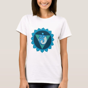 Throat Chakra Visuddha Blue Women's T - Shirt, Whi T-Shirt