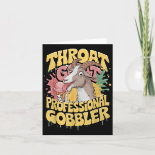 Throat Goat Beruflich Gobbler Retro Ineignis Karte