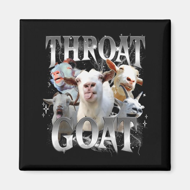 Throat Goat Funny Offensive Adult Humor Bootleg  Magnet (Vorne)