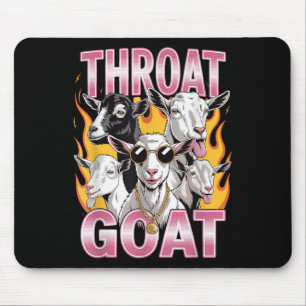 Throat Goat Funny Offensive Erwachsene Grafik Sarc Mousepad