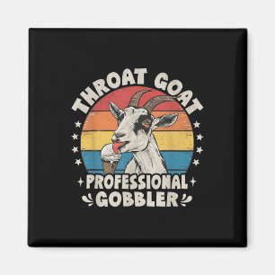 Throat Goat Retro Ungeeignete Erwachsene Humor Fun Magnet